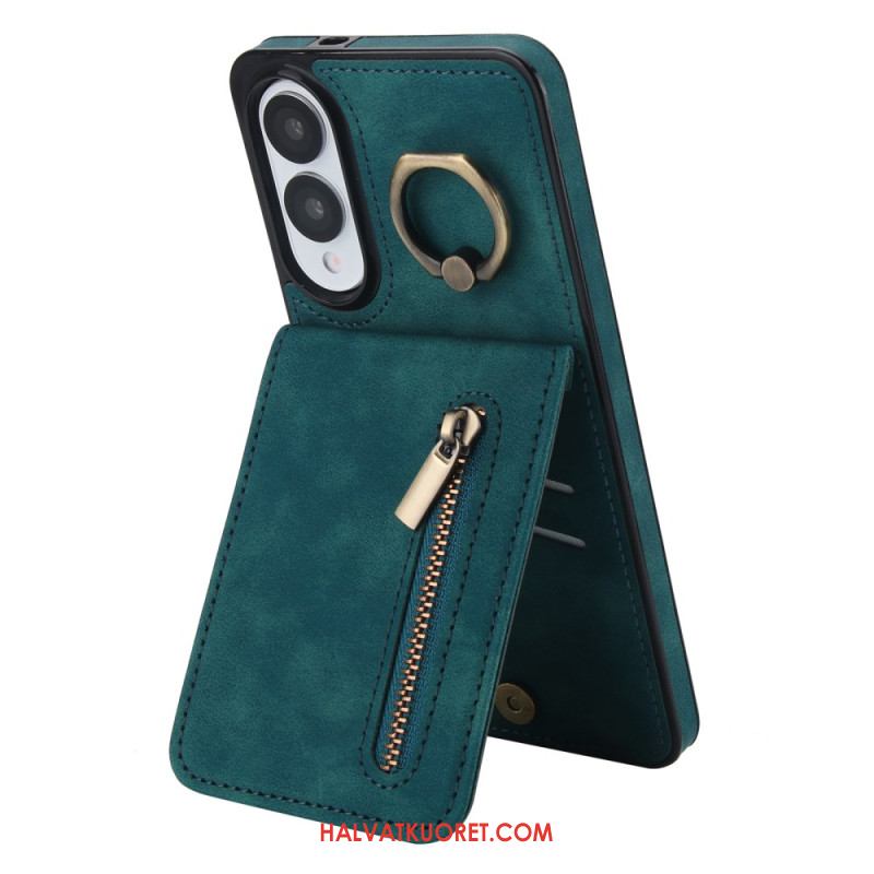 Kuori Samsung Galaxy S25 5g Edge Vetoketjullinen Lompakko Ja Rfid-teknologia