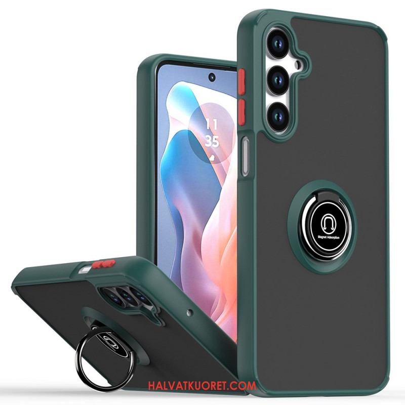 Kuori Samsung Galaxy S25 5g Kaksivärinen Sormusteline Suojakuori