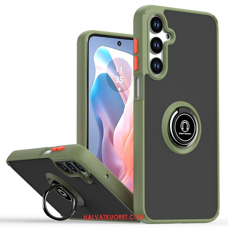 Kuori Samsung Galaxy S25 5g Kaksivärinen Sormusteline Suojakuori