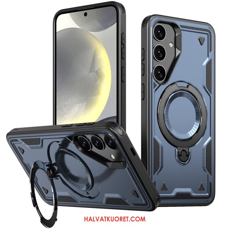Kuori Samsung Galaxy S25 5g Magsafe-yhteensopiva Sotilasluokan Suoja Ja Jalusta