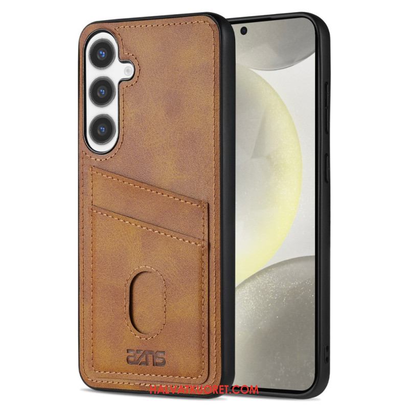 Kuori Samsung Galaxy S25 5g Teksturoitu Nahkainen Korttikotelo