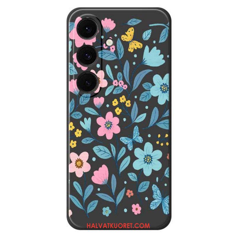 Kuori Samsung Galaxy S25 Fe Kukat-silikoni Suojakuori