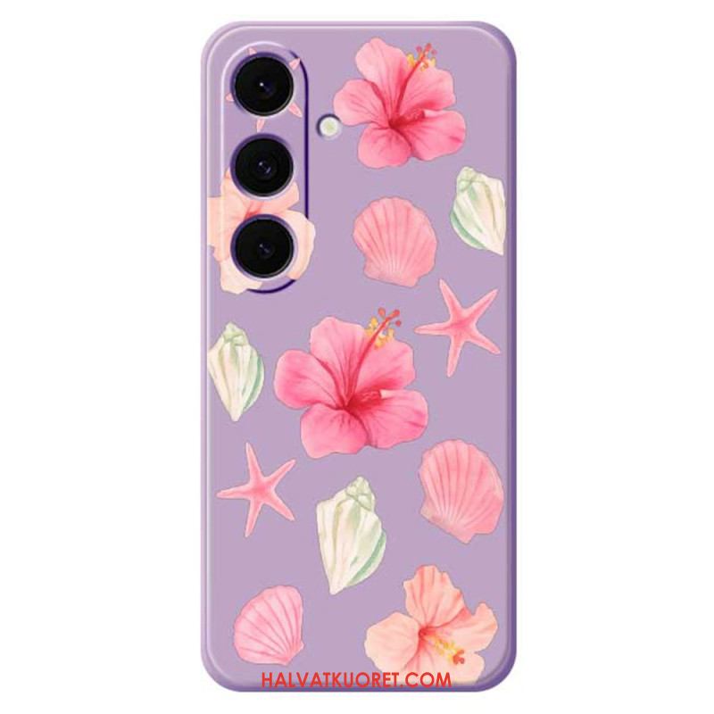 Kuori Samsung Galaxy S25 Fe Kukka- Ja Simpukkasilikoni