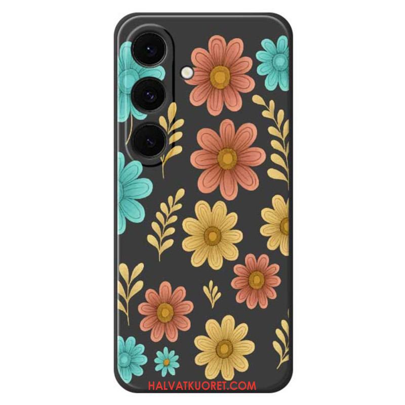 Kuori Samsung Galaxy S25 Fe Kukkasilikoni Suojakuori