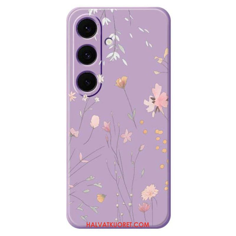 Kuori Samsung Galaxy S25 Fe Värikkäät Silikonikukat
