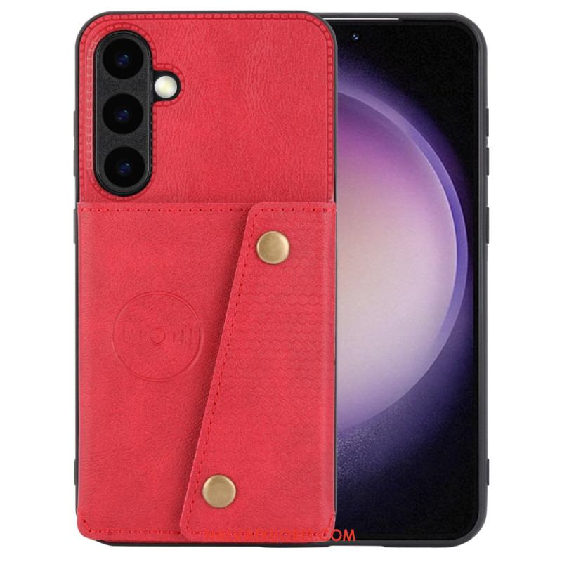 Kuori Samsung Galaxy S25 Plus 5g Keinonahkainen Korttikotelo Suojakuori