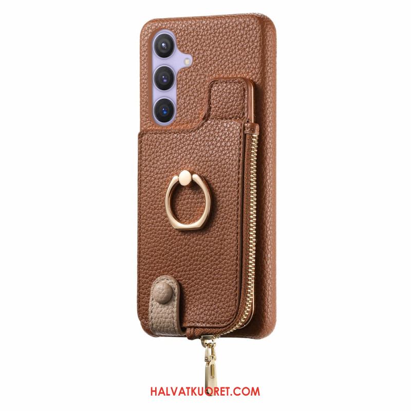 Kuori Samsung Galaxy S25 Plus 5g Lompakko Magneettisella Jalustalla Suojakuori