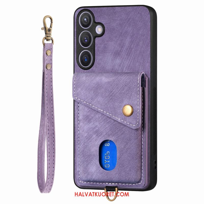 Kuori Samsung Galaxy S25 Plus 5g Monitoiminen Mokkanahka Vaikutus