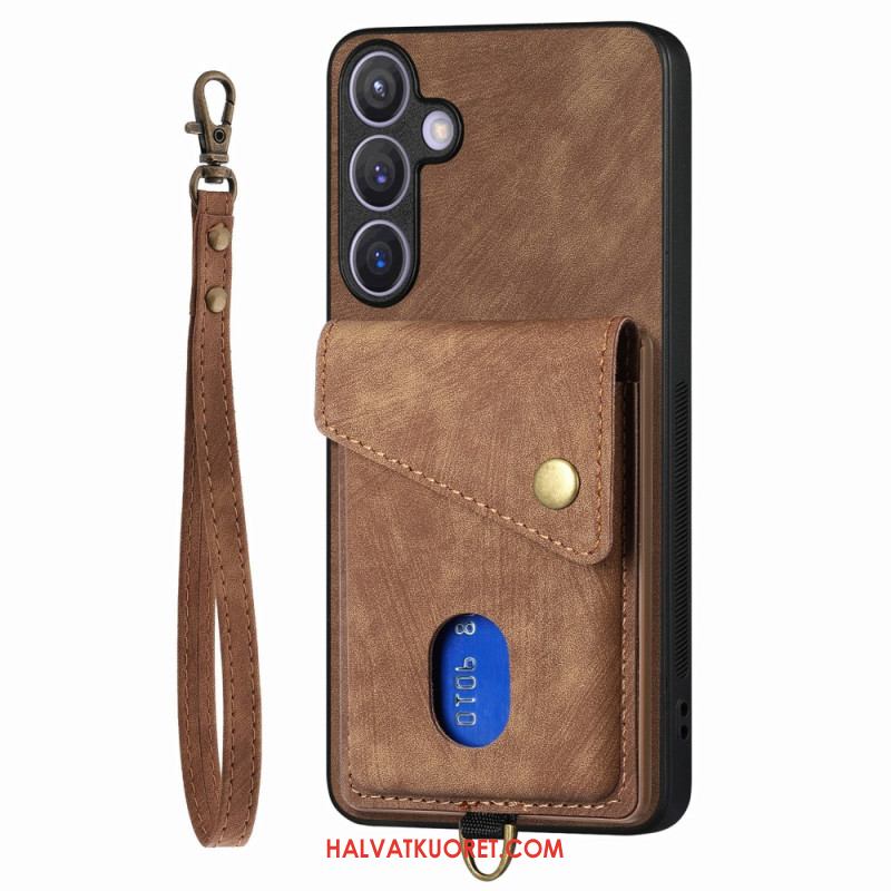 Kuori Samsung Galaxy S25 Plus 5g Monitoiminen Mokkanahka Vaikutus