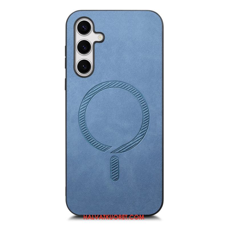 Kuori Samsung Galaxy S25 Plus 5g Nahkaefekti Yhteensopiva Magsafe Suojakuori