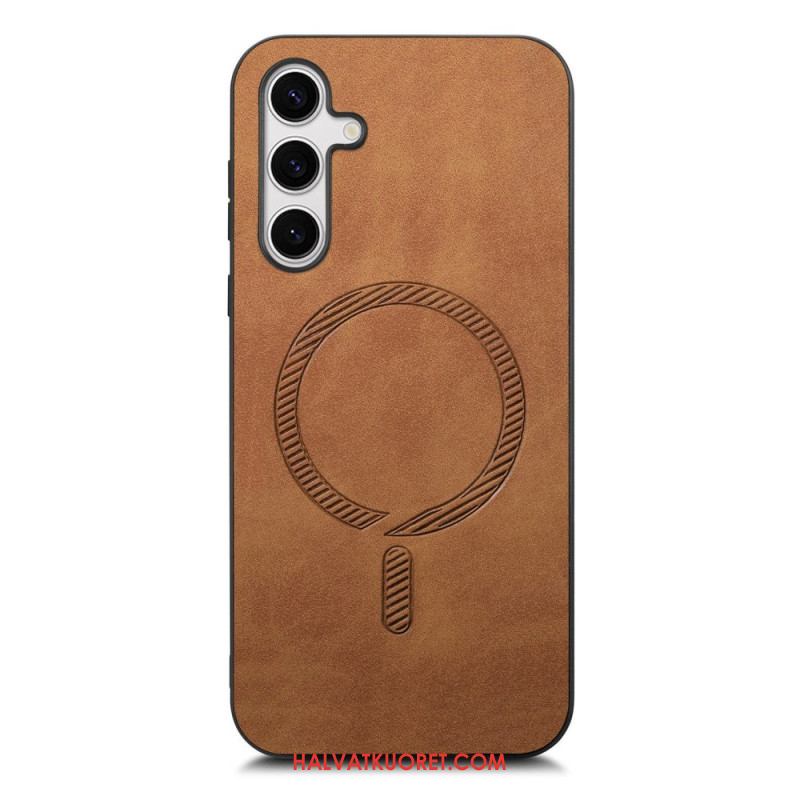 Kuori Samsung Galaxy S25 Plus 5g Nahkaefekti Yhteensopiva Magsafe Suojakuori