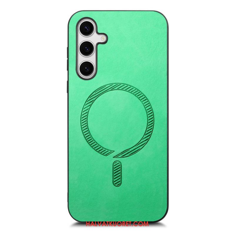 Kuori Samsung Galaxy S25 Plus 5g Nahkaefekti Yhteensopiva Magsafe Suojakuori