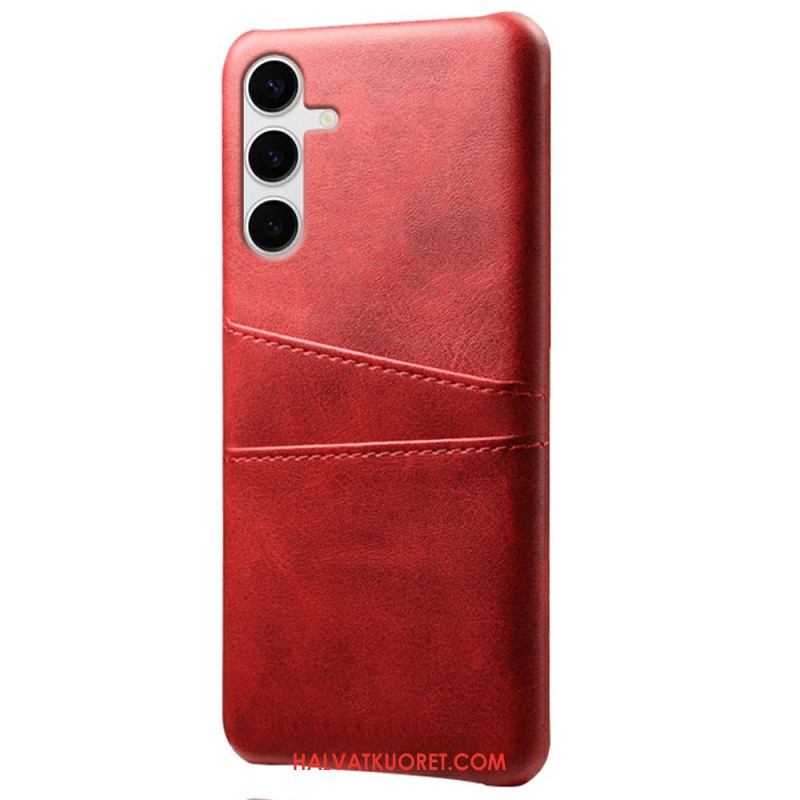 Kuori Samsung Galaxy S25 Plus 5g Nahkakuvioinen Korttiteline