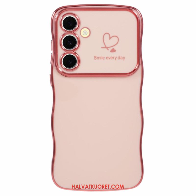 Kuori Samsung Galaxy S25 Plus 5g Sydän Ja Aaltoilevat Reunat