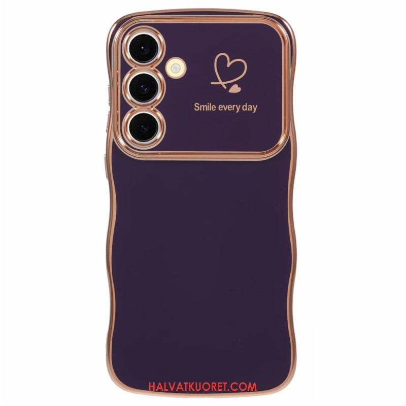 Kuori Samsung Galaxy S25 Plus 5g Sydän Ja Aaltoilevat Reunat