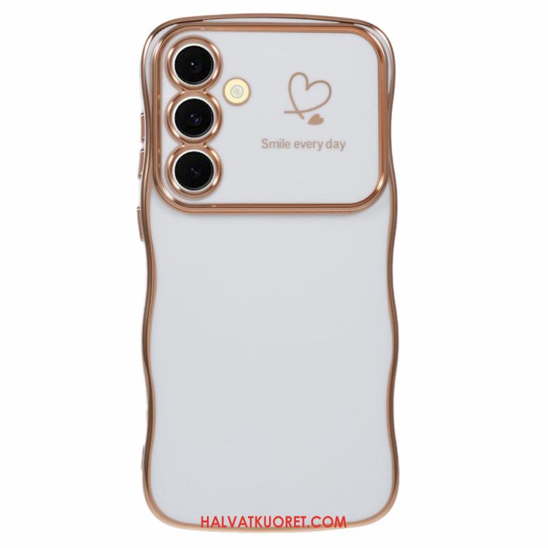 Kuori Samsung Galaxy S25 Plus 5g Sydän Ja Aaltoilevat Reunat