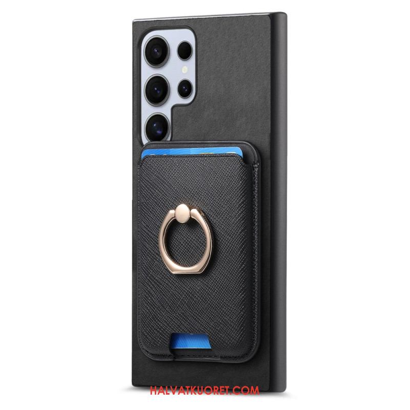 Kuori Samsung Galaxy S25 Ultra 5g Irrotettava Magneettikorttikotelo Ja Jalusta