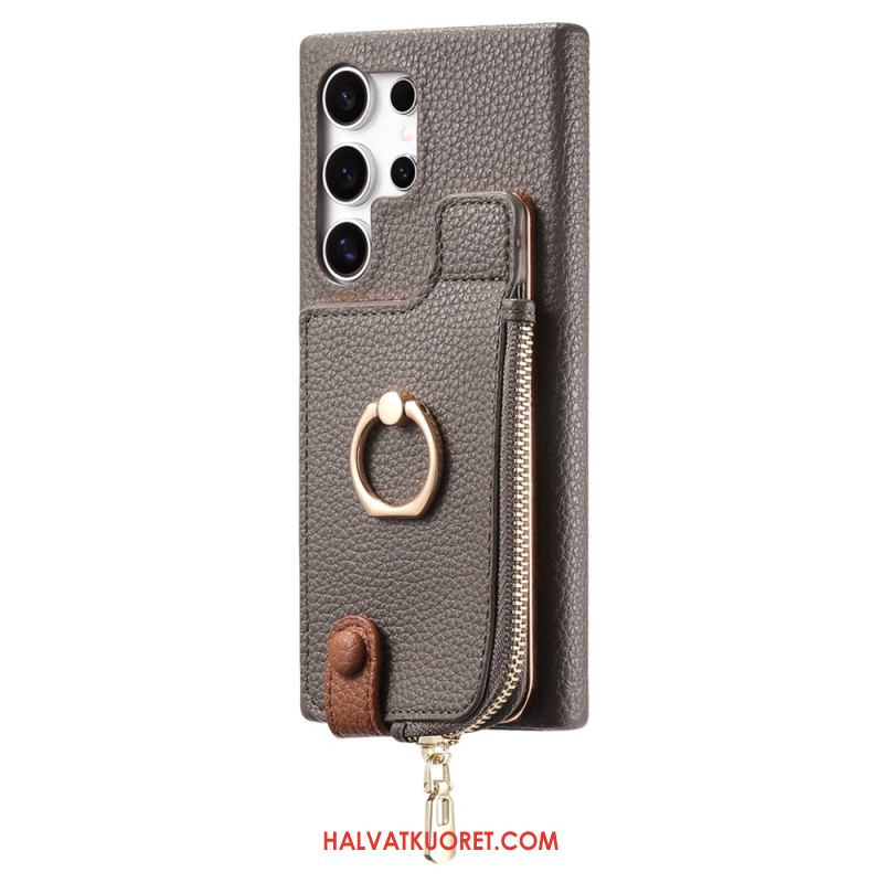 Kuori Samsung Galaxy S25 Ultra 5g Keinonahkainen Lompakko Suojakuori