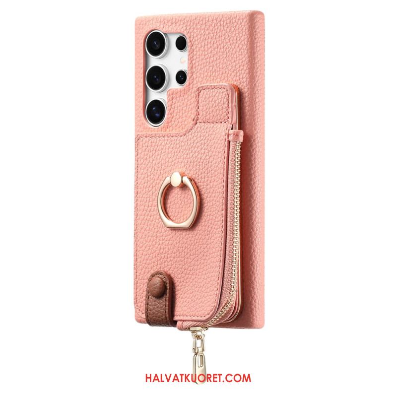 Kuori Samsung Galaxy S25 Ultra 5g Keinonahkainen Lompakko Suojakuori