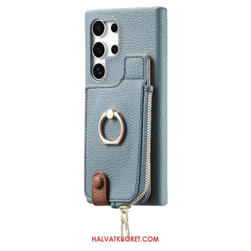 Kuori Samsung Galaxy S25 Ultra 5g Keinonahkainen Lompakko Suojakuori