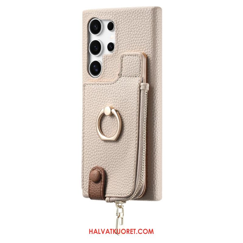 Kuori Samsung Galaxy S25 Ultra 5g Keinonahkainen Lompakko Suojakuori