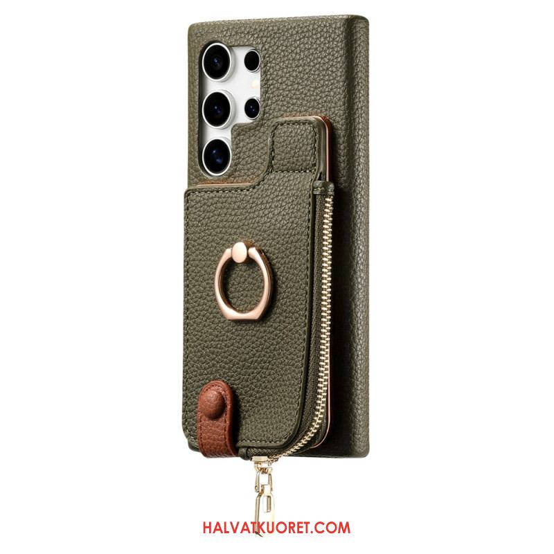 Kuori Samsung Galaxy S25 Ultra 5g Keinonahkainen Lompakko Suojakuori