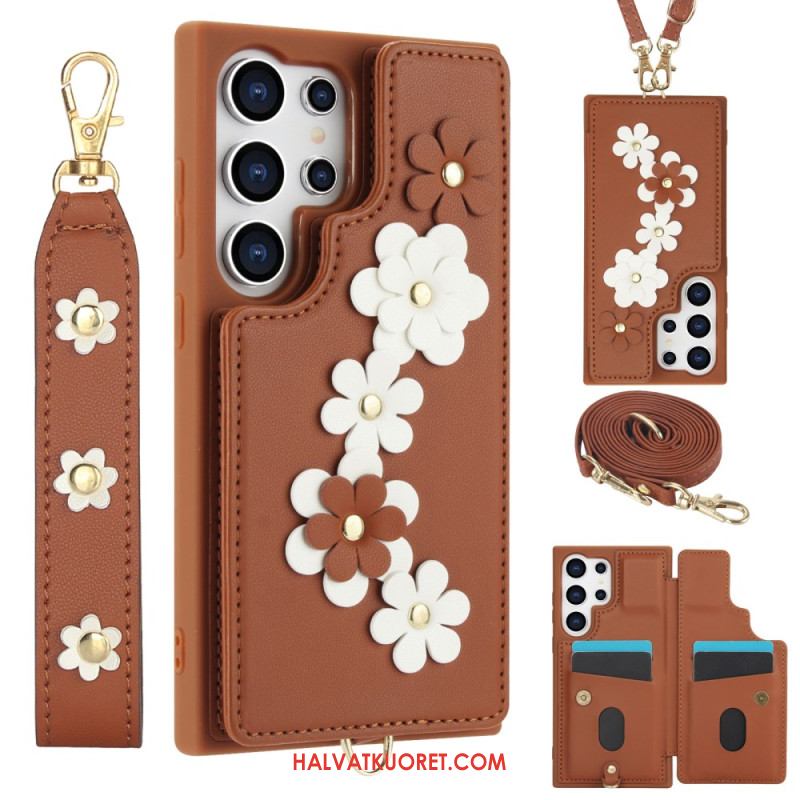 Kuori Samsung Galaxy S25 Ultra 5g Korttikotelo Narulla Ja Olkahihnalla