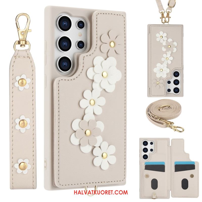 Kuori Samsung Galaxy S25 Ultra 5g Korttikotelo Narulla Ja Olkahihnalla