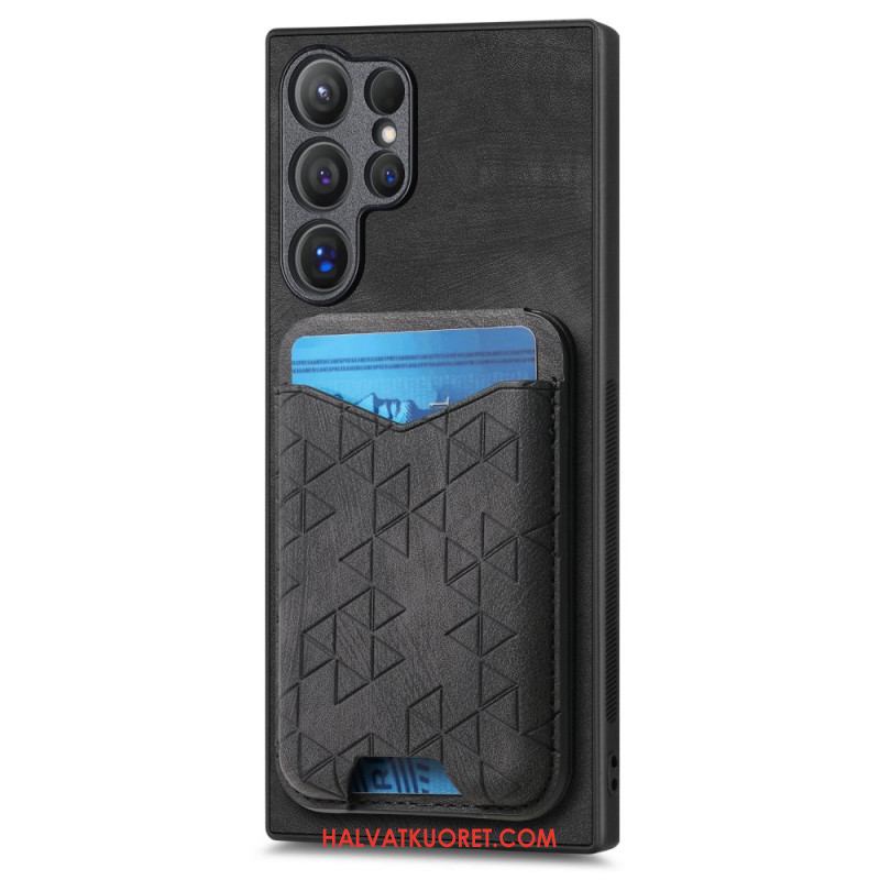 Kuori Samsung Galaxy S25 Ultra 5g Kuvioitu Korttikotelo Ja Jalusta