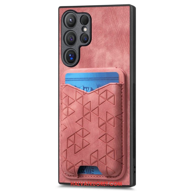 Kuori Samsung Galaxy S25 Ultra 5g Kuvioitu Korttikotelo Ja Jalusta