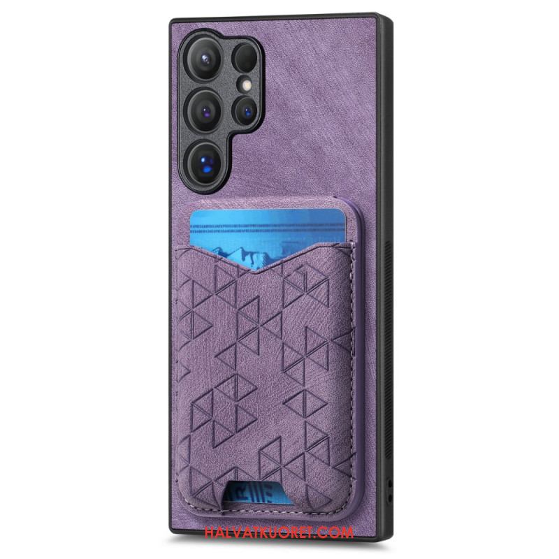 Kuori Samsung Galaxy S25 Ultra 5g Kuvioitu Korttikotelo Ja Jalusta