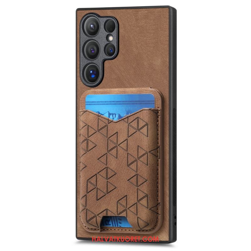 Kuori Samsung Galaxy S25 Ultra 5g Kuvioitu Korttikotelo Ja Jalusta