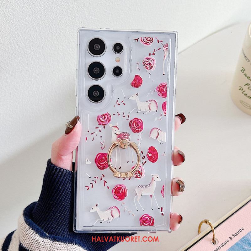 Kuori Samsung Galaxy S25 Ultra 5g Kuviollinen Sormusteline