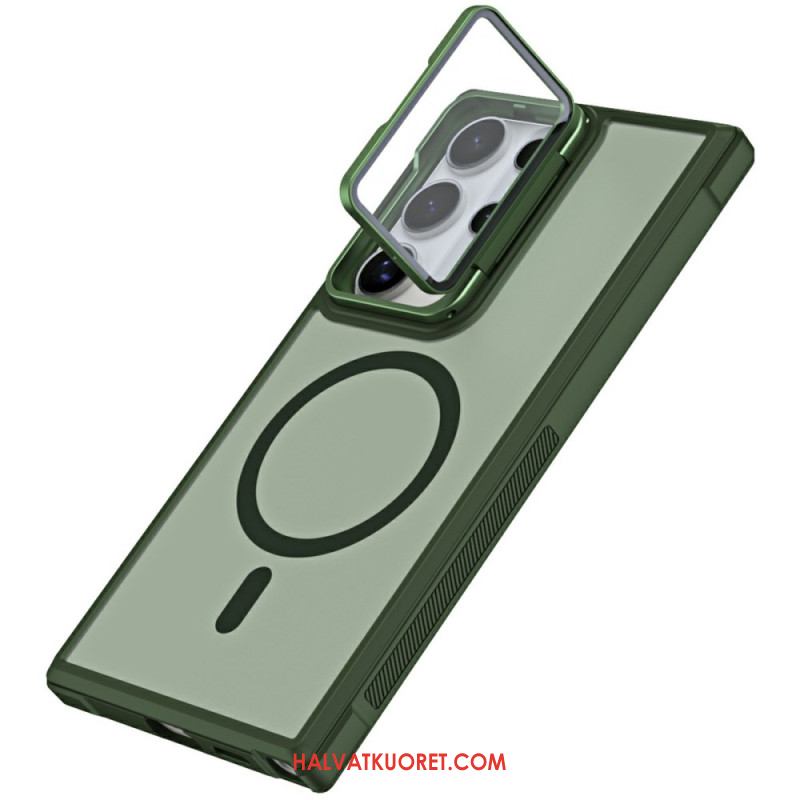 Kuori Samsung Galaxy S25 Ultra 5g Magsafe-yhteensopiva Mattapintainen Sormenjälkiä Hylkivä Muotoilu Jalustalla