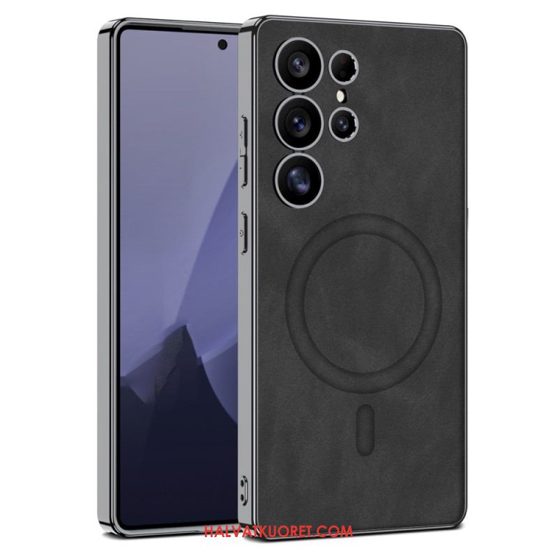 Kuori Samsung Galaxy S25 Ultra 5g Matta Keinonahka Yhteensopiva Magsafen Kanssa Suojakuori