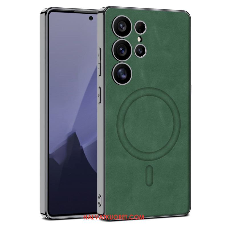 Kuori Samsung Galaxy S25 Ultra 5g Matta Keinonahka Yhteensopiva Magsafen Kanssa Suojakuori