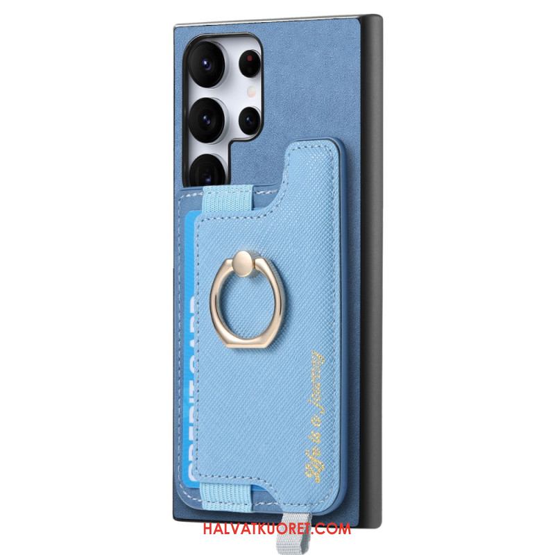 Kuori Samsung Galaxy S25 Ultra 5g Mokkanahkainen Irrotettava Korttikotelo Suojakuori