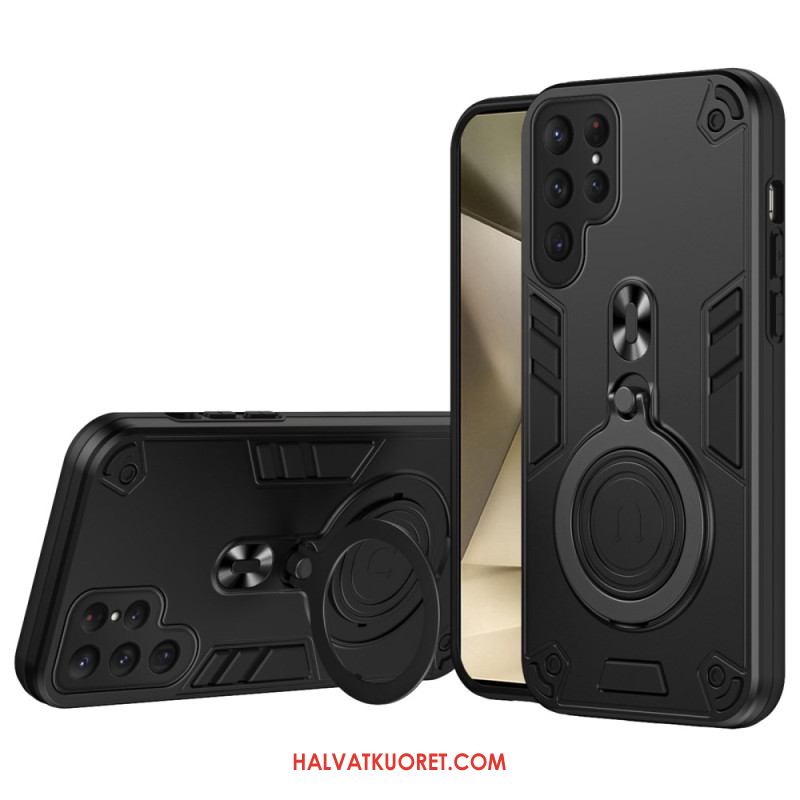Kuori Samsung Galaxy S25 Ultra 5g Pyörivä Jalusta Ja Iskunkestävä Suoja