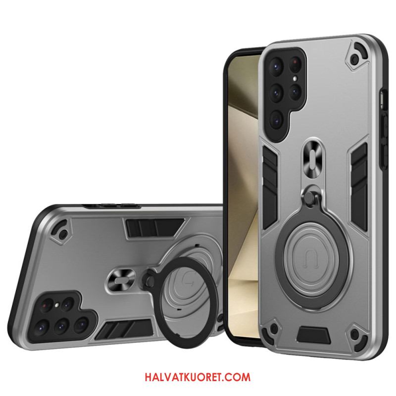 Kuori Samsung Galaxy S25 Ultra 5g Pyörivä Jalusta Ja Iskunkestävä Suoja