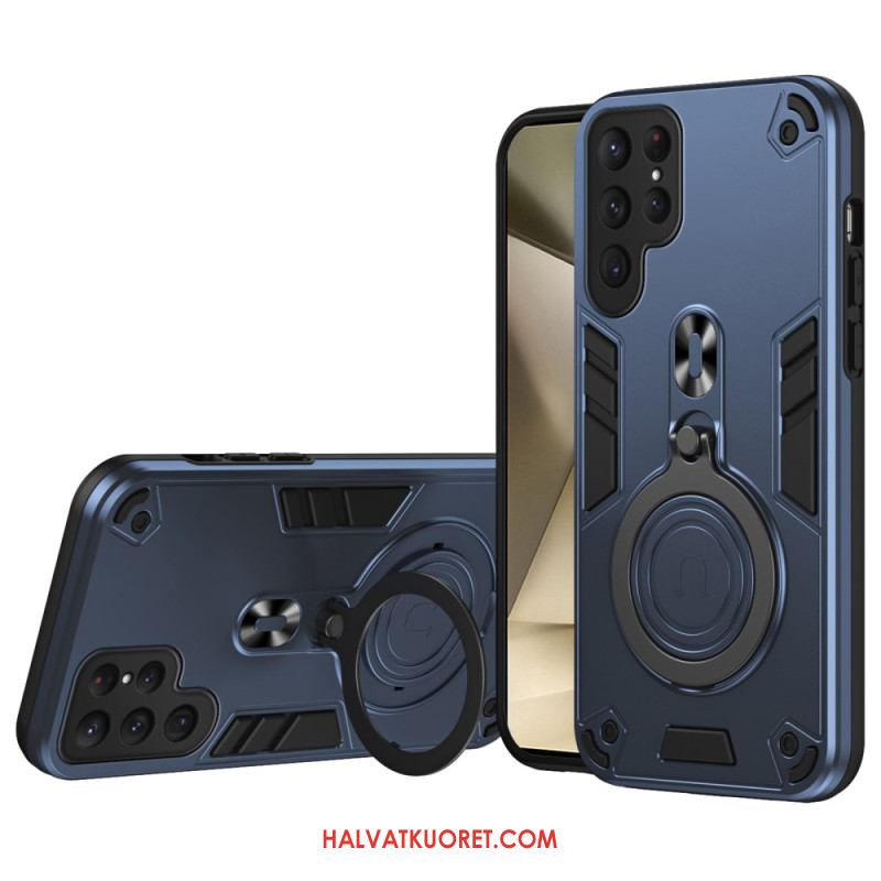 Kuori Samsung Galaxy S25 Ultra 5g Pyörivä Jalusta Ja Iskunkestävä Suoja