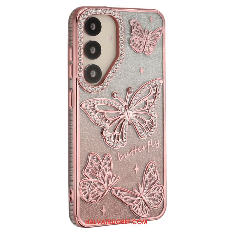 Kuori Samsung Galaxy S26 3d-perhosia Ja Strasseja