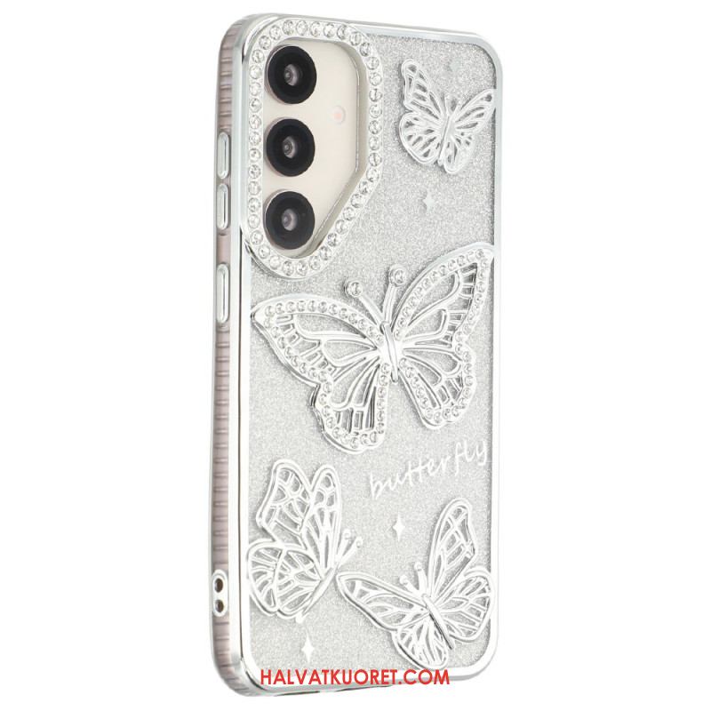 Kuori Samsung Galaxy S26 3d-perhosia Ja Strasseja