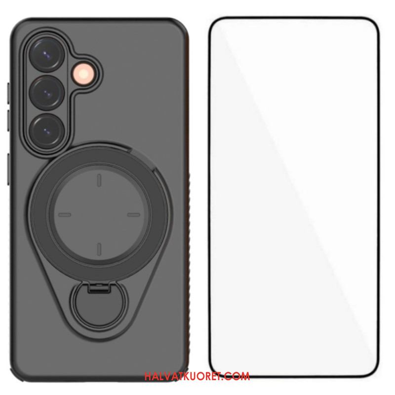 Kuori Samsung Galaxy S26 Kestävä Karkaistulla Lasisella Näytönsuojalla