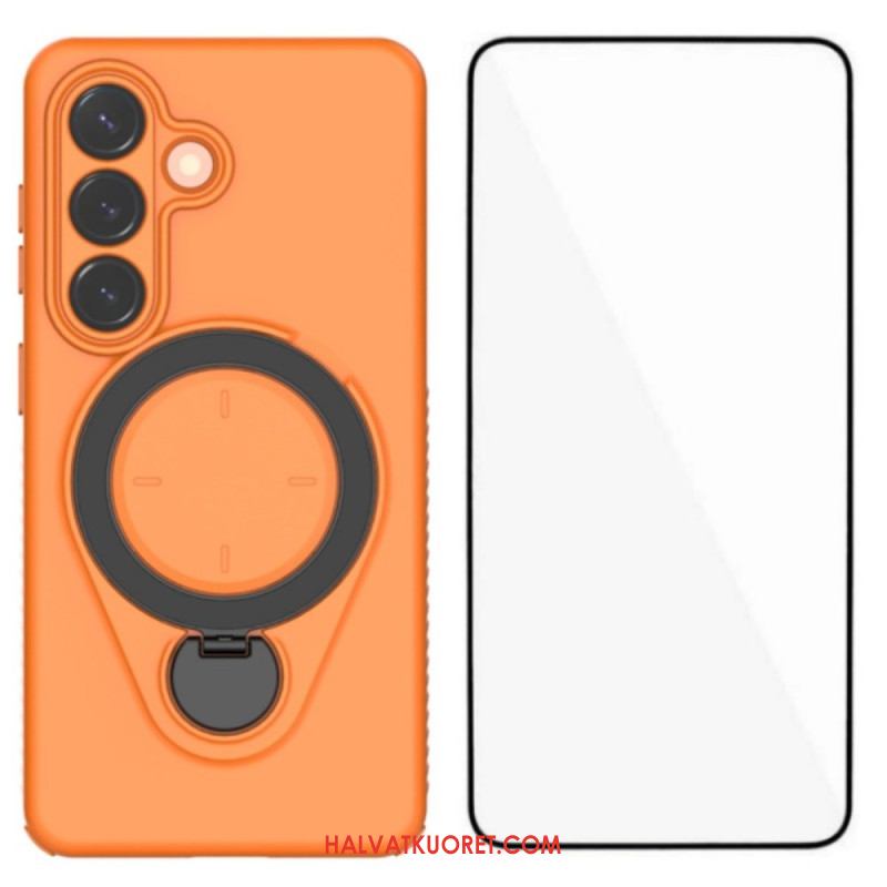 Kuori Samsung Galaxy S26 Kestävä Karkaistulla Lasisella Näytönsuojalla