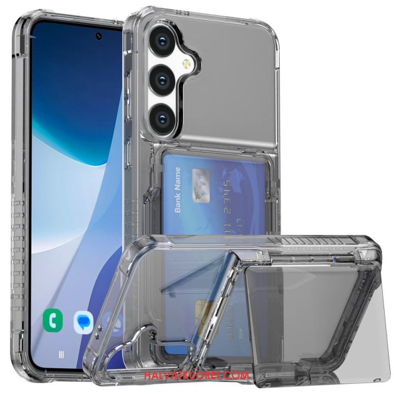 Kuori Samsung Galaxy S26 Läpinäkyvä Korttipidikkeellä Ja Telineellä