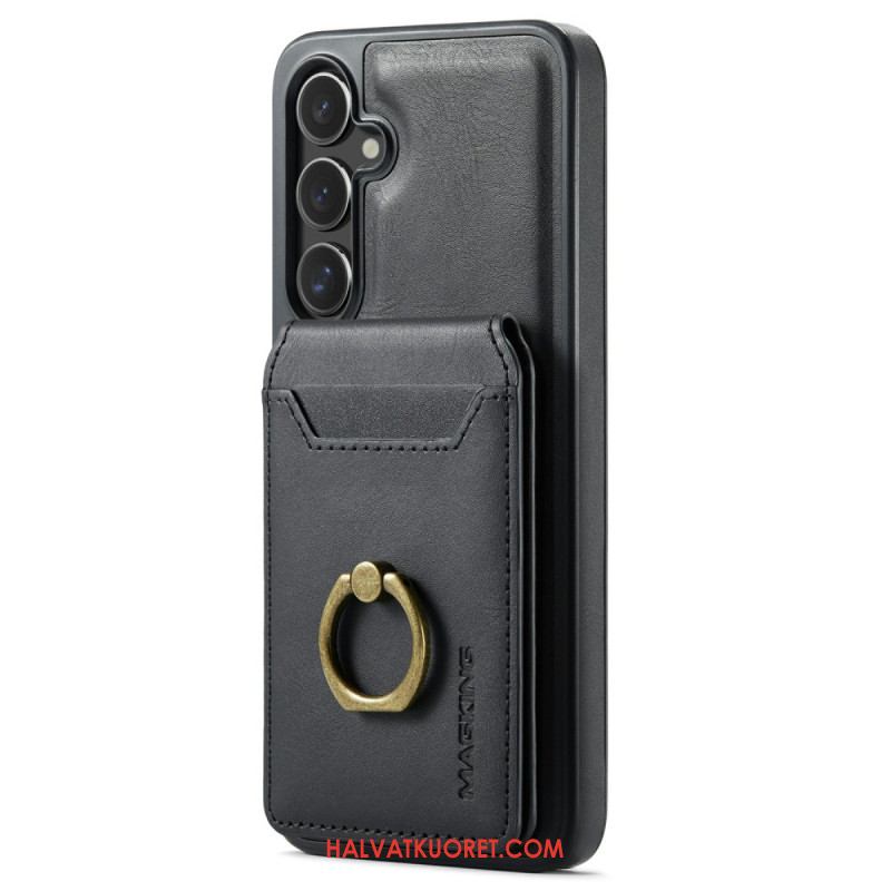 Kuori Samsung Galaxy S26 Magging Magneettinen Korttikotelo Ja Sormus Suojakuori