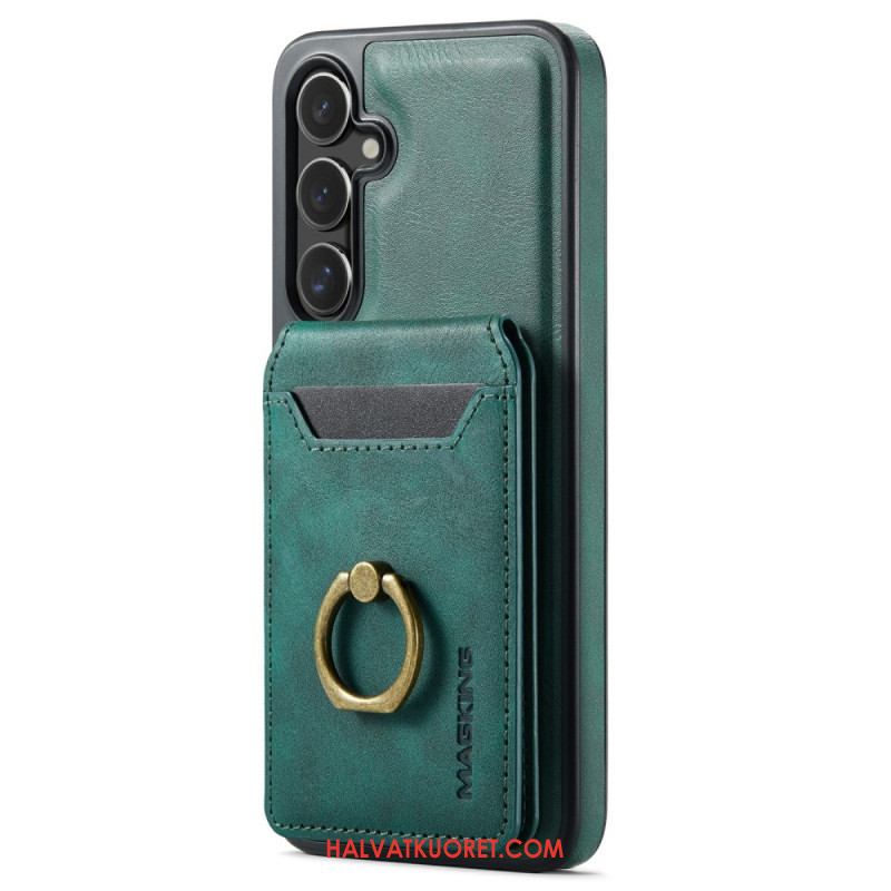 Kuori Samsung Galaxy S26 Magging Magneettinen Korttikotelo Ja Sormus Suojakuori