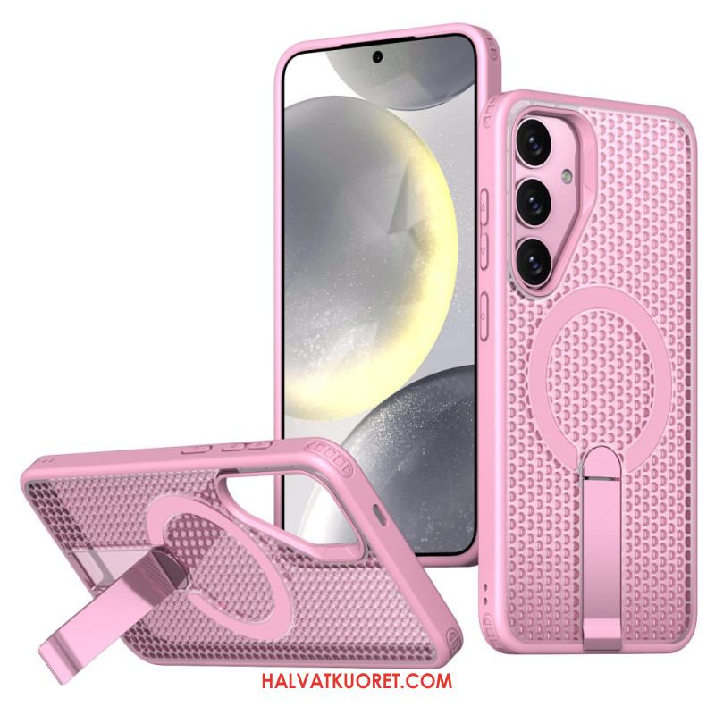 Kuori Samsung Galaxy S26 Magneettinen Jalusta Ja Ruudukkokuvioinen Jalusta