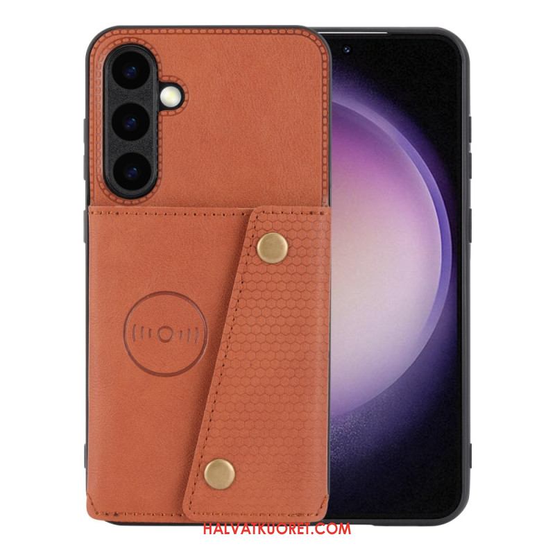 Kuori Samsung Galaxy S26 Nahkajäljitelmäinen Korttikotelo