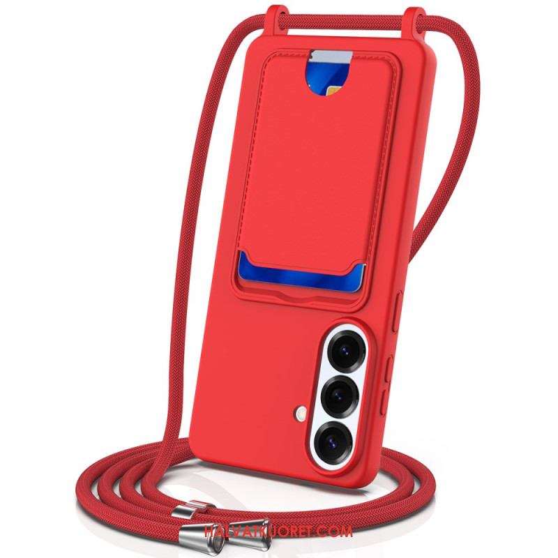 Kuori Samsung Galaxy S26 Plus Korttikotelo Ja Nauha